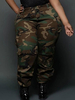 Pantalon cargo long imprimé camouflage grande taille