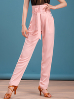 Pantalon De Danse Latine Pour Femme Rose