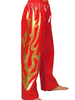 Pantalon de lutte rouge et d’or en PVC Déguisements Halloween