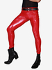 Pantalon de moto en Latex PU pour hommes pantalon en cuir à petites jambes vêtements de scène pantalons serrés