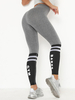 Pantalon de yoga femme gris legging de yoga taille haute