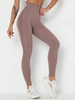 Pantalon de yoga pour femme Legging de yoga coupe slim marron café