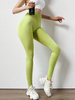 Pantalon de yoga vert herbe pour femmes Leggings de yoga sexy en nylon