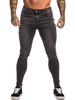 Pantalon en jean gris à jambe étroite pour hommes