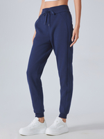 Pantalon en polyester noir sans taille
