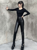 Pantalon gothique noir Pantalon rétro en cuir Synthétique gothique