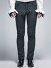 Pantalon Gothique Pantalon Jacquard Noir Homme Déguisements Halloween