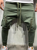 Pantalon Homme Casual Vert Sport Chasseur Pantalon Homme Lacet