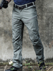 Pantalon homme décontracté taille normale irrégulière pantalon long droit sauge