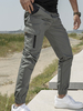 Pantalon Hommes Pantalon De Cargaison Naturelle Confortable Gris
