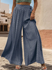 Pantalon large Convertible taille élastique pantalon décontracté dété bicolore
