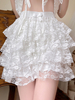 Pantalon Lolita blanc ample en dentelle à volants et volants Sweet Lolita Bloomers
