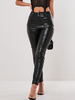 Pantalon long gothique Pantalon long gothique en Synthétique skinny noir