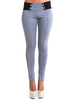 Pantalon Pantalon taille basse en polyester gris