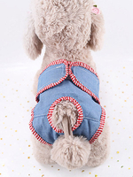 Pantalon physiologique pour chien Pantalon de jour confortable en denim pour chien de grande race Déguisements Halloween