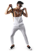 Pantalon pour hommes chic pas de taille blanche blanche droite