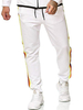 Pantalon pour hommes chics de taille naturelle ajustement corvée hommes blancs