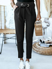 Pantalon taille haute Sash Cropped Pantalons