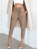 Pantalons 2022 de dame style sarouel en polyester unicolore vêtements journaliers avec lacets