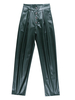 Pantalons Décontracté Femmes Long à Cuir Synthétique Vernis Coupe Cintrée Elastique Unicolore Pantalons Femmes