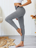 Pantalons de yoga pour femmes Leggings de yoga gris