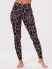 Pantalons de yoga pour femmes Vêtements de sport en polyester Leggings de yoga pourpres imprimés