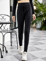 Pantalons de Yoga Vêtement de Sport Femme Imprimé Rayures Bicolores