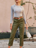 Pantalons Femme Longs Coupe Cintrée Unicolore Pantalons Femme