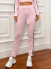 Pantalons Femmes Moulants Longs Coupe Cintrée Elastique à Lacets Imprimé Les Rayures Bicolores
