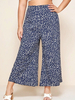 Pantalons Grande Taille Femme Imprimés Long Décontracté Bas Evasée Bicolores Vêtement Femme Grande Taille