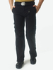 Pantalons Hommes Cargo Droit À Taille Naturelle Décontractée Pantalon Noir
