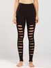 Pantalons Long Moulants Creusants Femme Taille Haute Elastique Unicolore Sexy