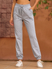 Pantalons Longs Décontractés Femme Coupe Cintrée à Lacets avec Poches Unicolore Pantalons Longs Eté Sexy