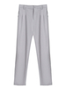 Pantalons Longs Droits Femmes Coupe Cintrée à Zip Unicolore Pantalons Longs Femmes