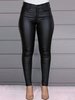 Pantalons Longs Femme Coupe Cintrée avec Boutons Unicolore