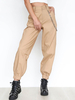 Pantalons Longs Femme Décontracté avec Poche Coupe Cintrée avec Boutons à Zip Unicolore Pantalons Large Femme Elastique