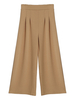 Pantalons Longs Femmes Coupe Cintrée Elastique Unicolore Bas Evasée