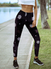 Pantalons Moulants Imprimé Femme Coupe Cintrée Bicolores