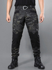 Pantalons pour hommes Casual Camouflage irrégulier Taille naturelle Coupe fuselée Pantalons Camouflage pour hommes