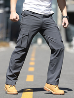 Pantalons pour hommes Casual Irregular Camouflage Taille naturelle coupe fuselée Hunter Green Pantalons pour hommes