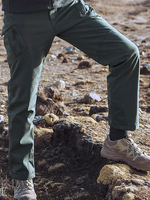 Pantalons pour hommes décontractés taille naturelle irrégulière pantalon cargo droit pantalons pour hommes sauge