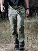 Pantalons pour hommes décontractés taille naturelle irrégulière pantalon cargo droit pantalons pour hommes sauge