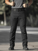 Pantalons pour hommes Pantalon cargo décontracté à taille naturelle irrégulière Kaki Pantalons pour hommes
