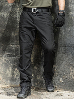 Pantalons pour hommes Pantalon cargo décontracté à taille naturelle irrégulière Noir Pantalons pour hommes