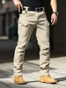 Pantalons pour hommes Pantalon cargo droit à taille naturelle décontractée Pantalon kaki