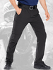 Pantalons pour hommes Pantalon cargo droit irrégulier à la taille naturelle pour hommes Noir Pantalons pour hommes