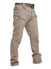Pantalons pour hommes Pantalon cargo droit kaki à taille naturelle confortable