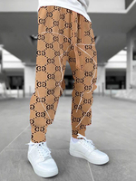 Pantalons pour hommes Pantalons décontractés imprimés kaki pour hommes