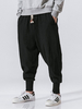 Pantalons pour hommes Pantalons de survêtement décontractés à coupe fuselée Pantalon noir