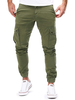 Pantalons pour hommes Pantalons de survêtement décontractés à coupe fuselée Pantalon vert chasseur